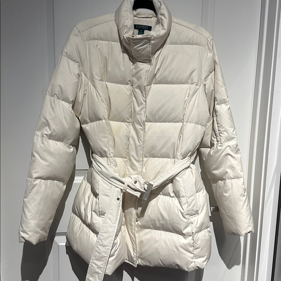 Ralph Lauren Women's Off-White Puffer Jacket - Picture 4 of 6